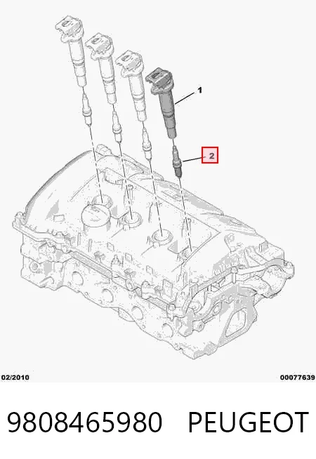 9808465980 Peugeot/Citroen Свіча запалювання
