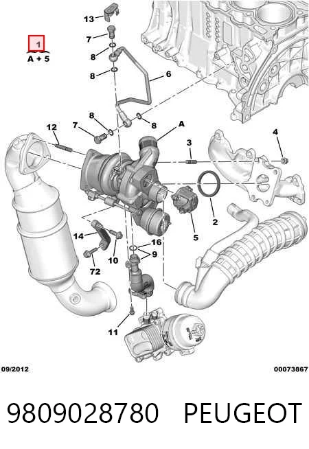 9809028780 Peugeot/Citroen Турбонаддув