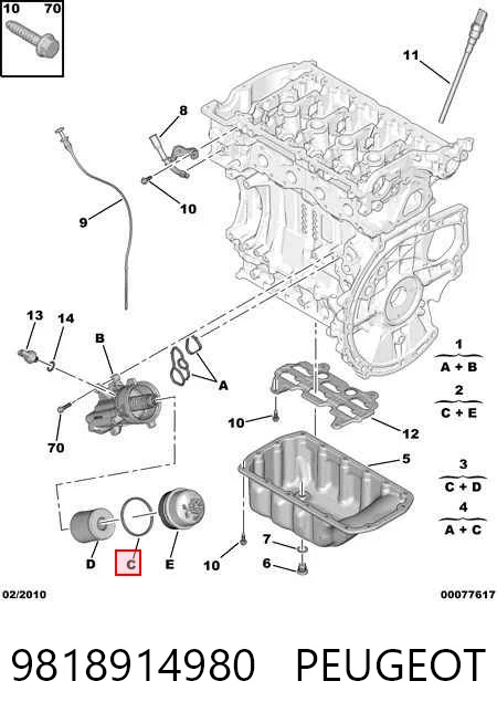9818914980 Peugeot/Citroen Фільтр масла