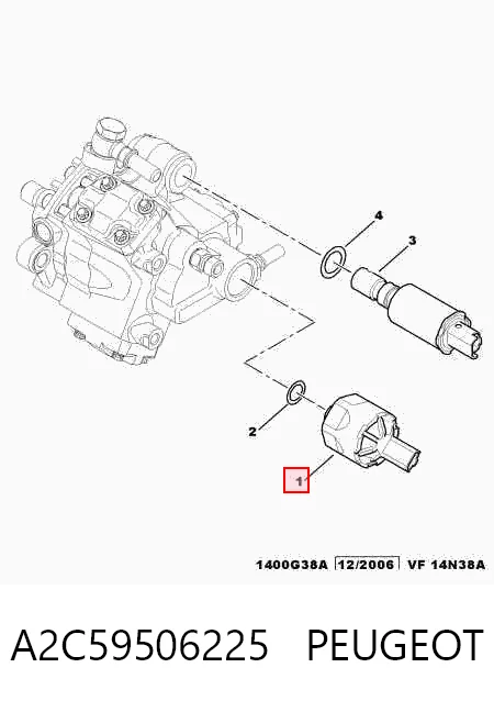 A2C59506225 Peugeot/Citroen Клапан високого тиску