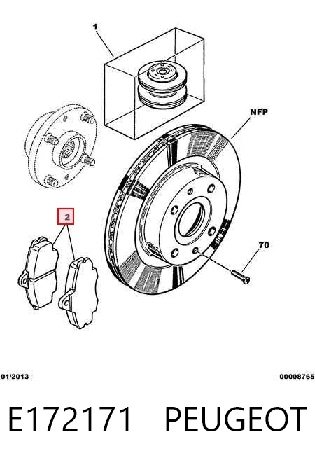 Передні тормозні колодки MKD633 Jurid/Bendix