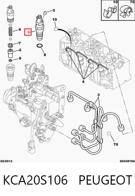 Форсунка паливна Fiat Scudo фургон (220L) (1996 - 2006) ціна, від 7.37 USD