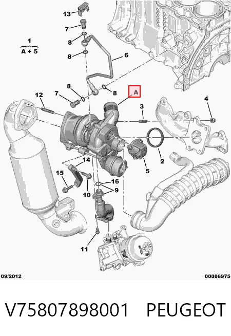 V75807898001 Peugeot/Citroen Турбонаддув