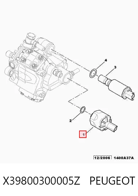 X39800300005Z Peugeot/Citroen Клапан високого тиску