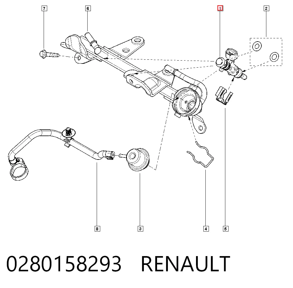 Форсунка паливна Renault SANDERO II STEPWAY хетчбек (B8) (2012 - 2026) ціна, від 16.69 USD