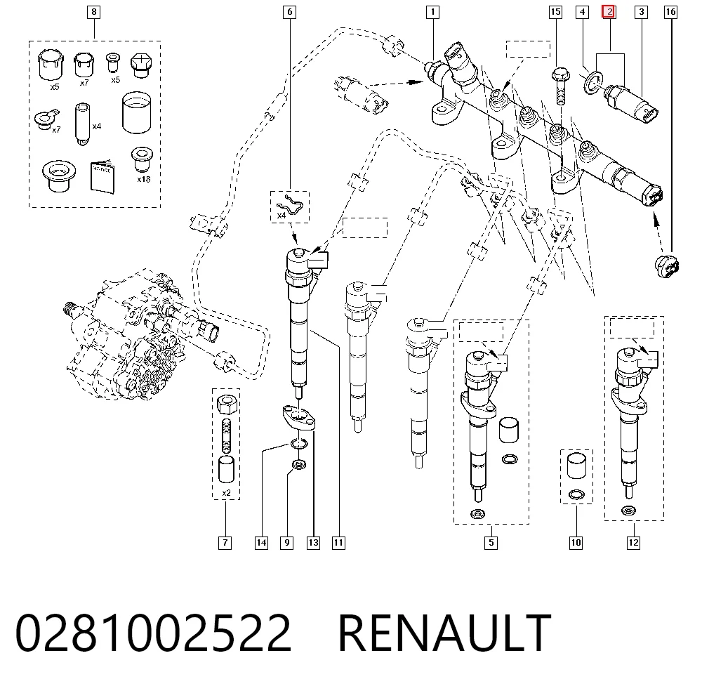 0281002522 Renault (RVI) Манометри
