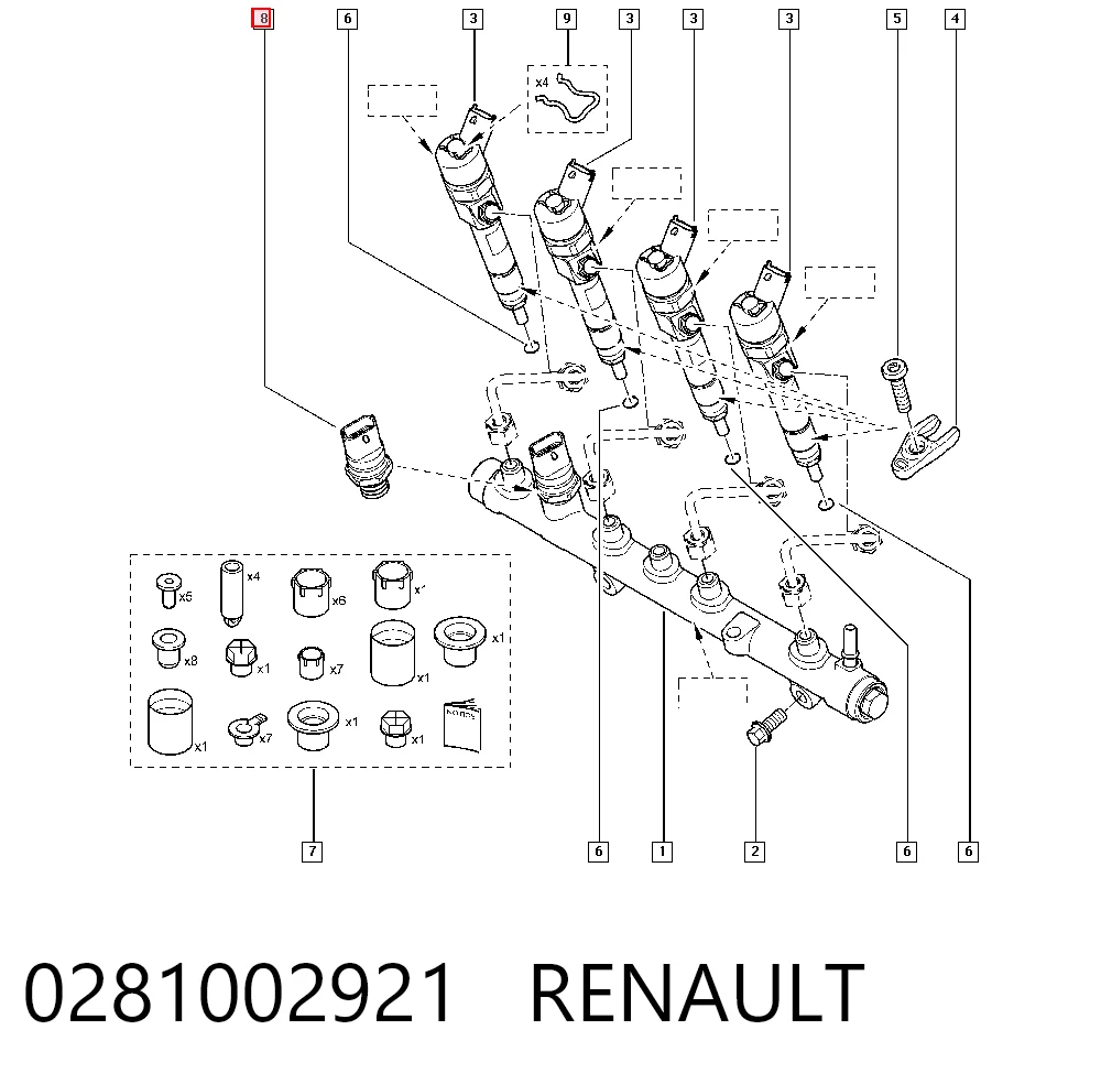0281002921 Renault (RVI) Манометри