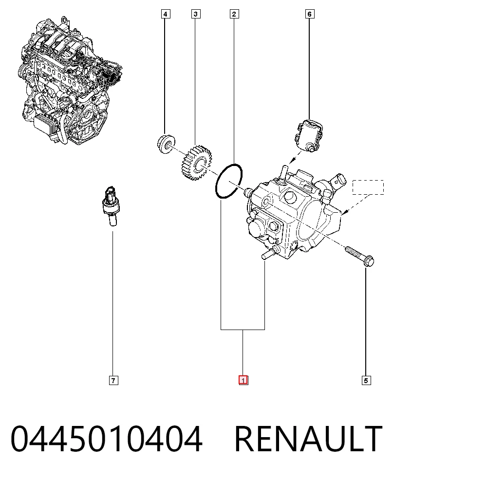 0445010404 Renault (RVI) Насос паливний високого тиску (ПНВТ)