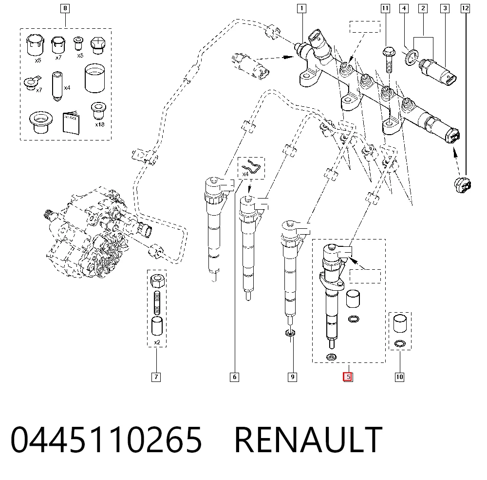 Купити 986435170 Bosch Форсунка дизельна в зборі, розпилювач + тримач