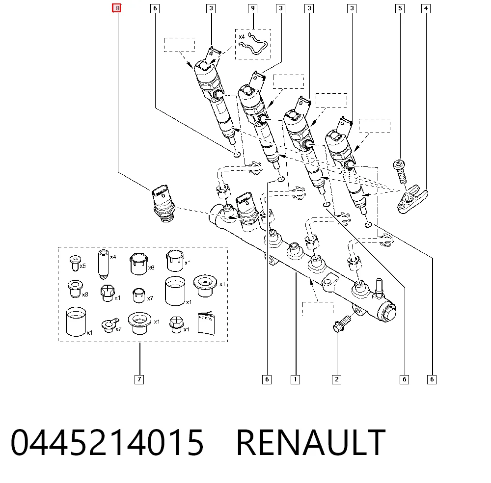 Купити Датчик тиску палива Renault Trafic I TXX