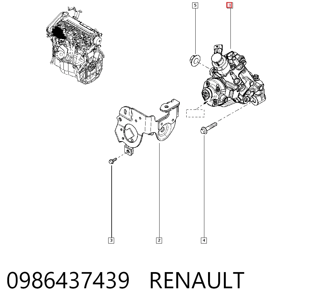 0986437439 Bosch Насос паливний високого тиску (ПНВТ)