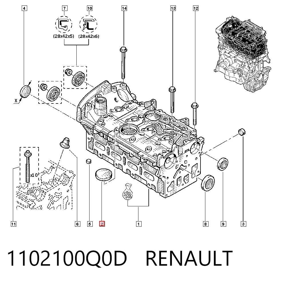 Купити 9201501 General Motors Заглушка блоку циліндрів