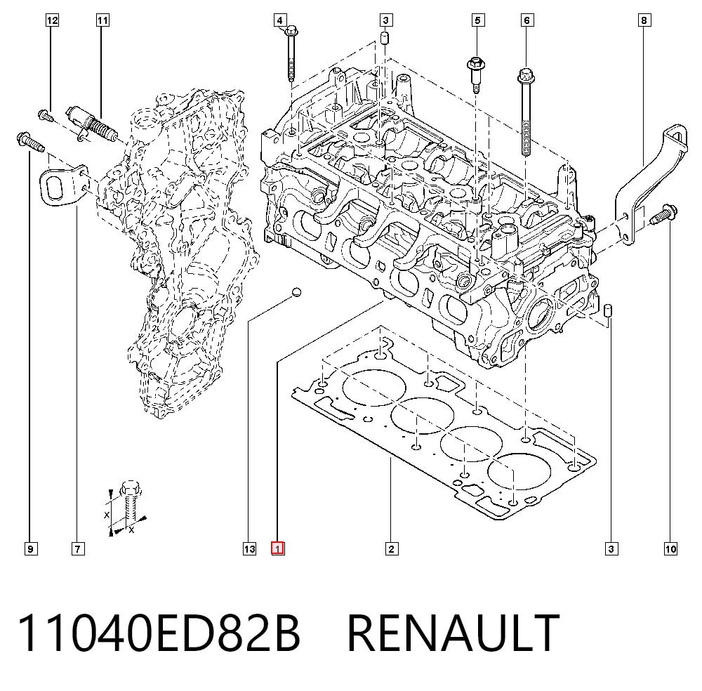 Головка двигуна Nissan Qashqai I позашляховик (J10) (2010 - 2013) ціна, від 760.17 USD