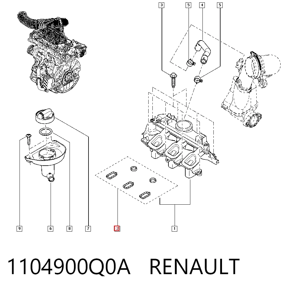 Купити A6990160500 Mercedes Прокладка клапанної кришки двигуна, комплект