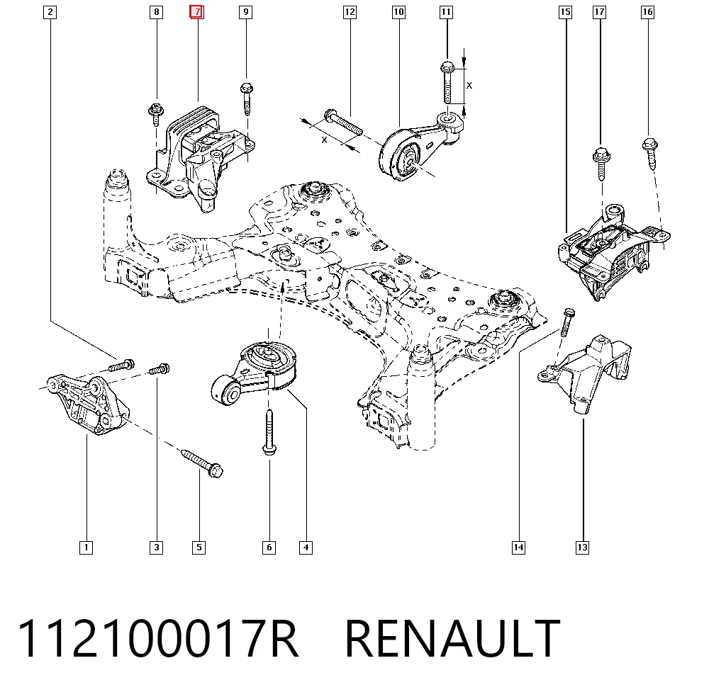 Купити Подушка (опора) двигуна, права Renault Fluence  L3