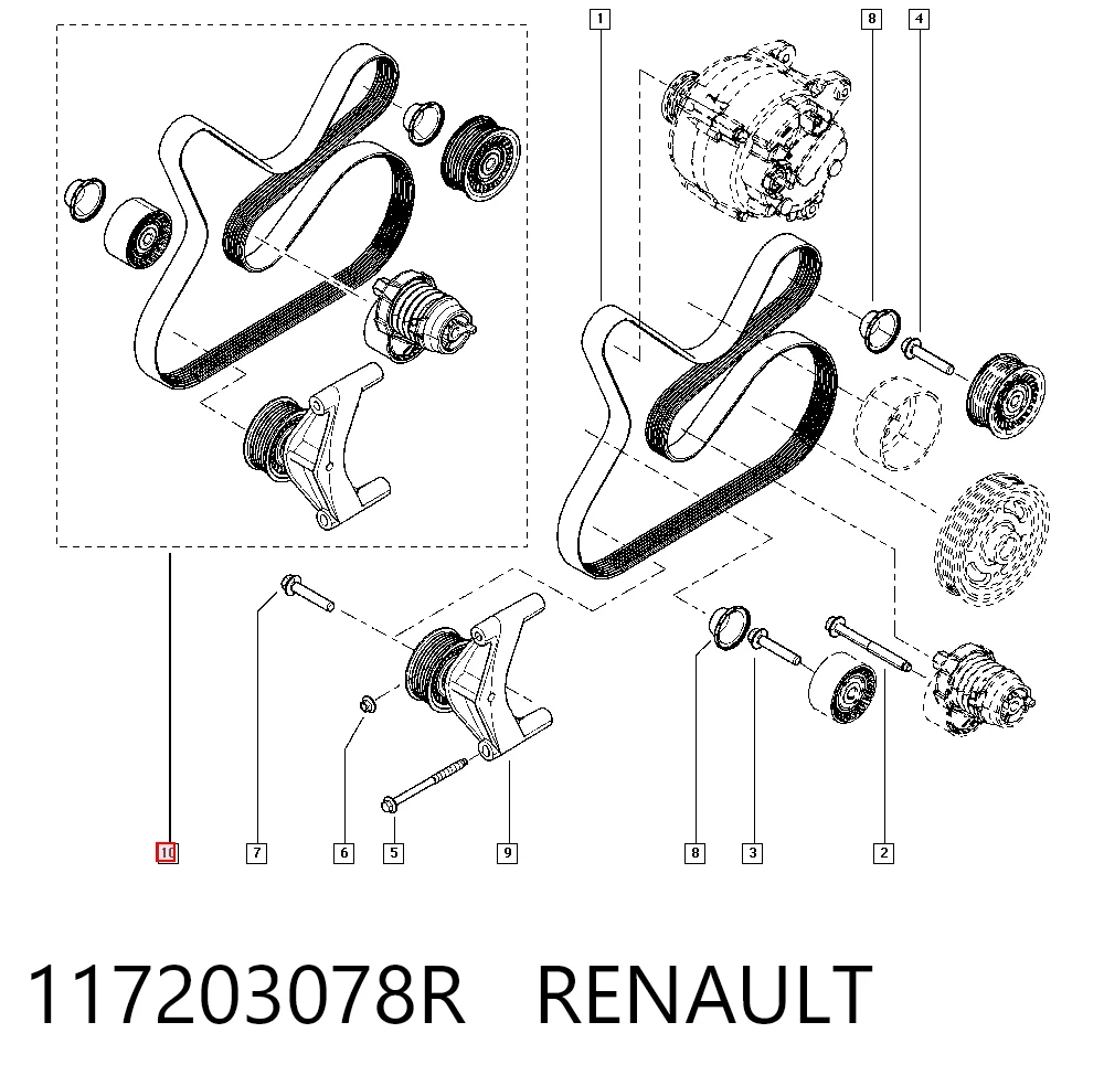 Купити A2009930196 Mercedes Ремінь приводний, агрегатів, комплект