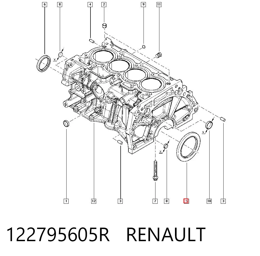 Сальник колінвала двигуна, задній AND 30105027 ціна, від 14.98 USD