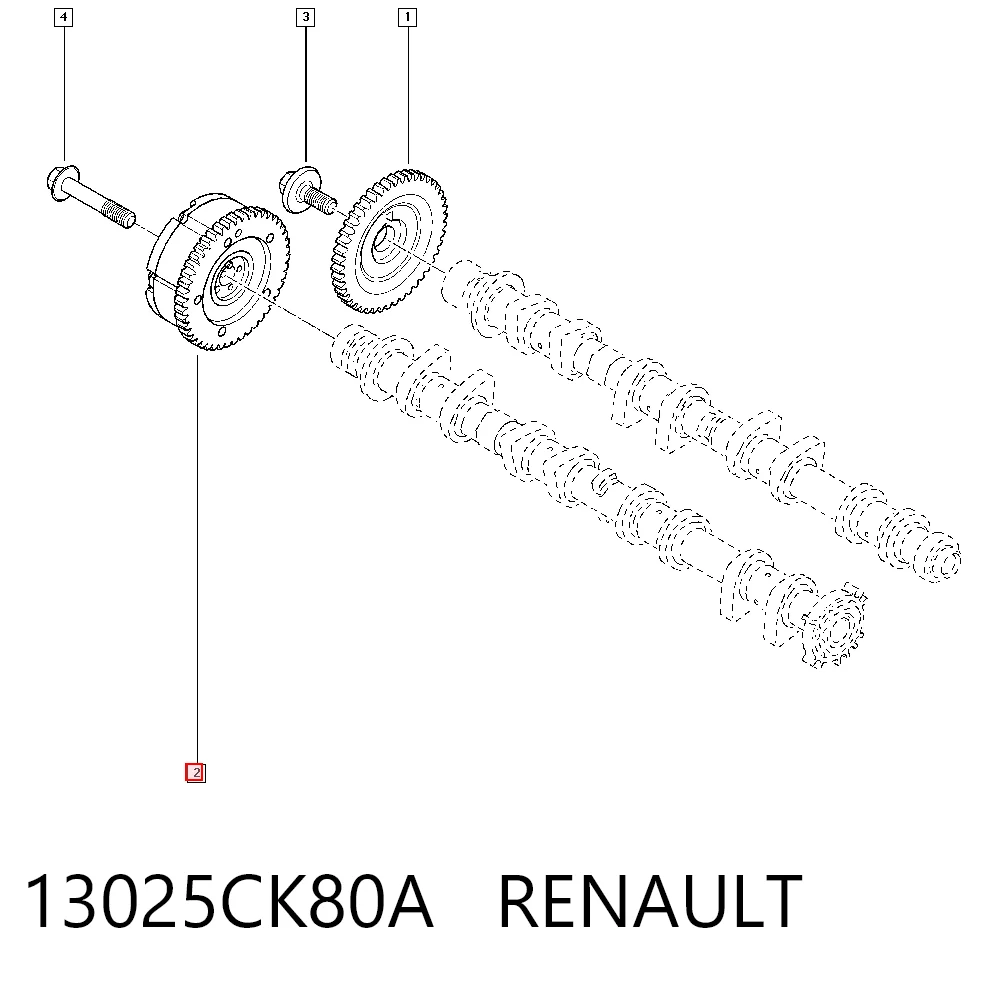 Шестерня розподільчого вала Nissan Qashqai +2 I позашляховик (J10) (2007 - 2014) ціна, від 50.68 USD