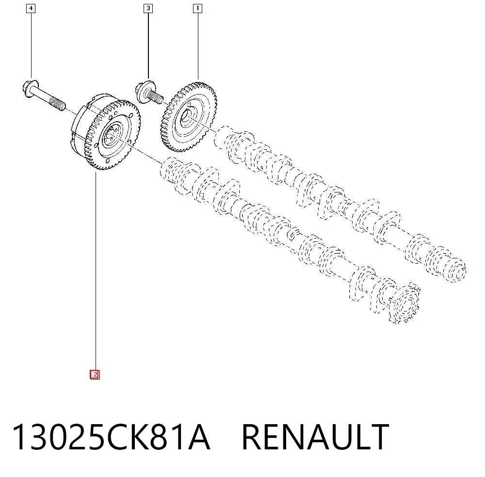 Купити Шестерня розподільного валу Nissan Qashqai +2 I J10