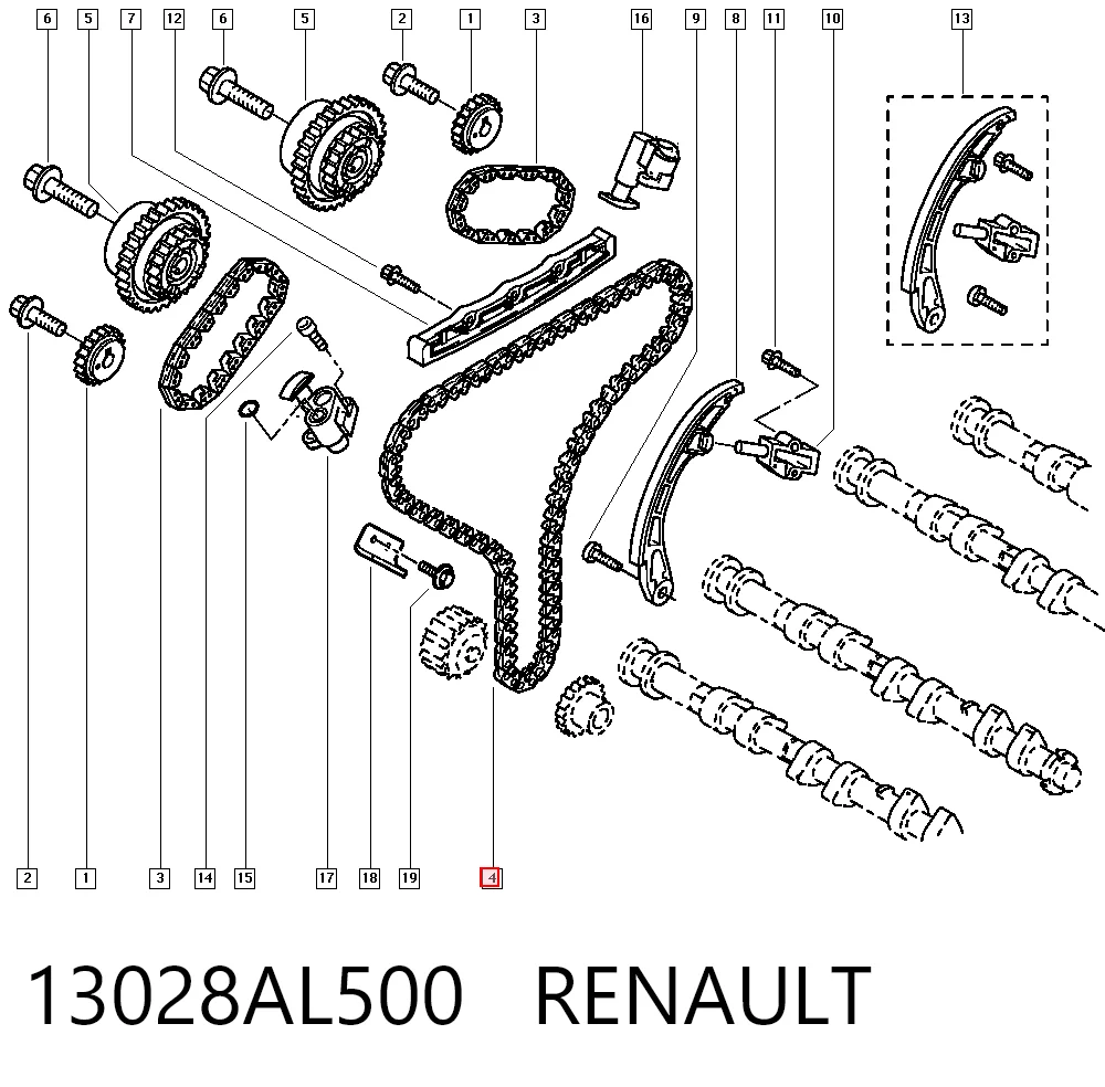 Ланцюг SAT ST13028AC700 ціна, від 76.01 USD
