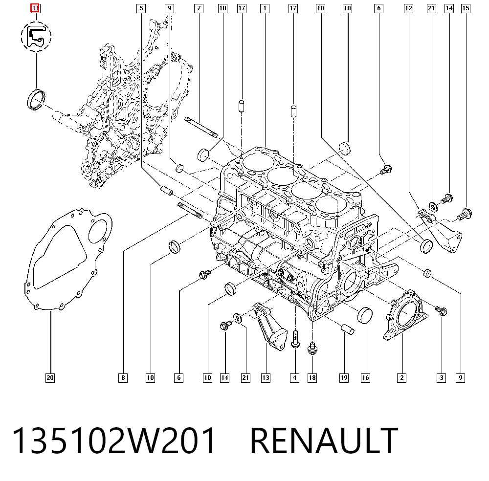Сальник коленвала двигуна, передній Corteco 19036719 ціна, від 9.83 USD