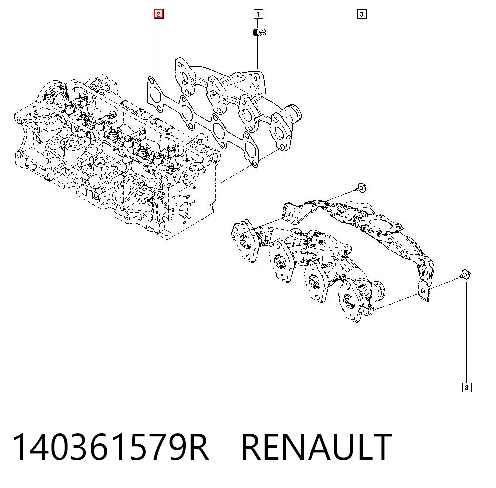 Прокладка випускного колектора Nissan Qashqai I