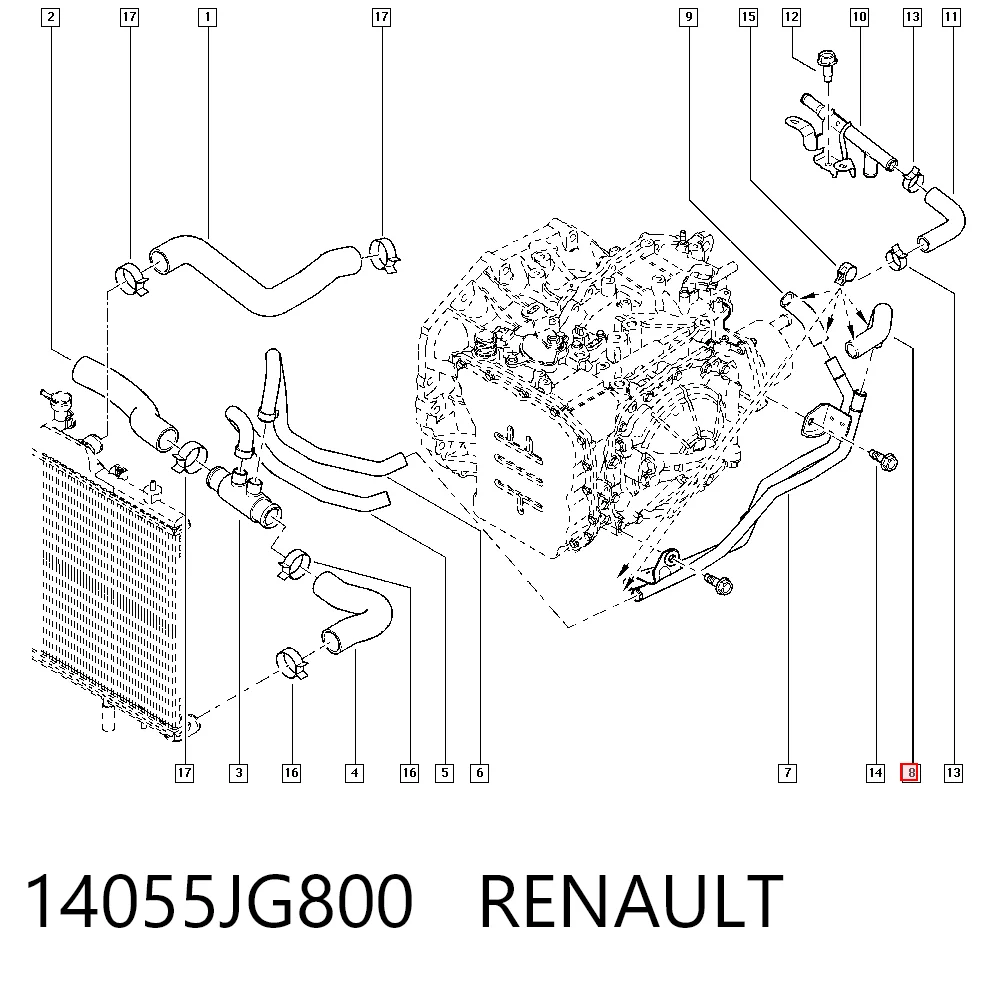 14055JG800 Nissan/Infiniti 