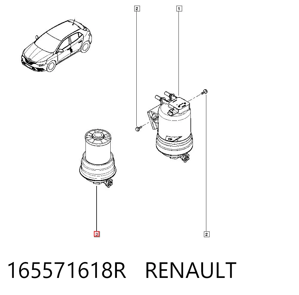 165571618R Renault (RVI) Фільтр палива
