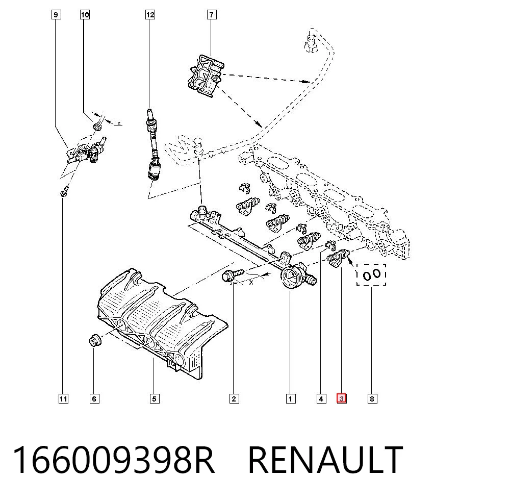166009398R Renault (RVI) Форсунка вприску палива
