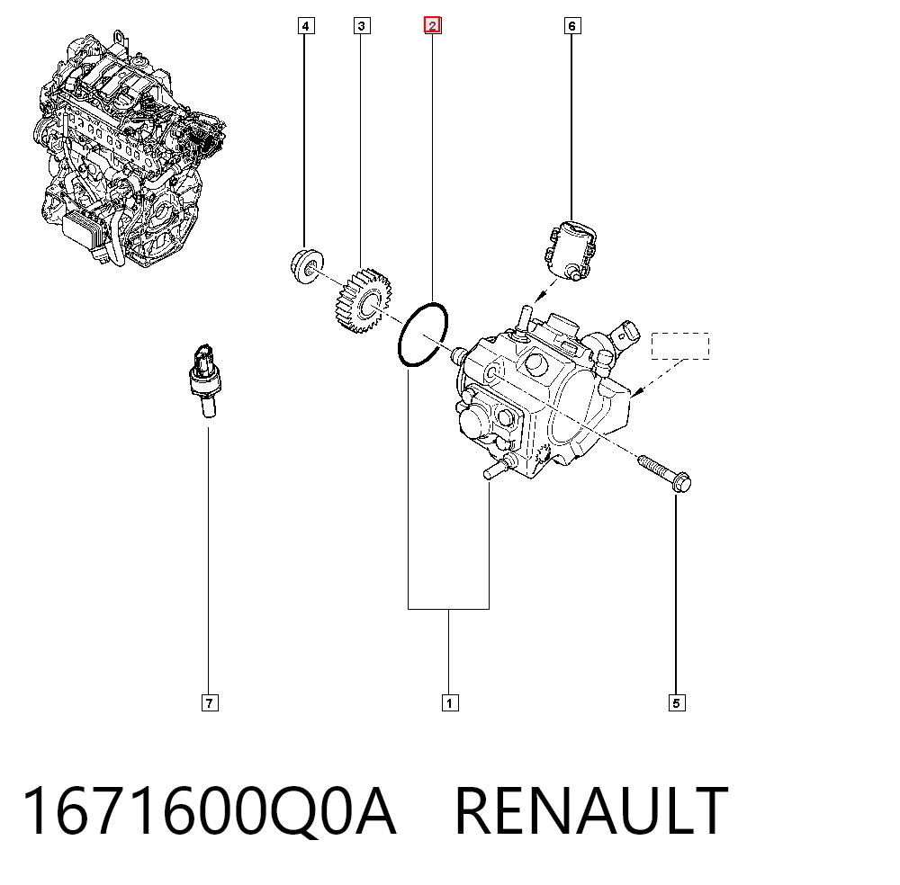 Купити 4431173 General Motors Прокладка паливного насосу ПНВТ