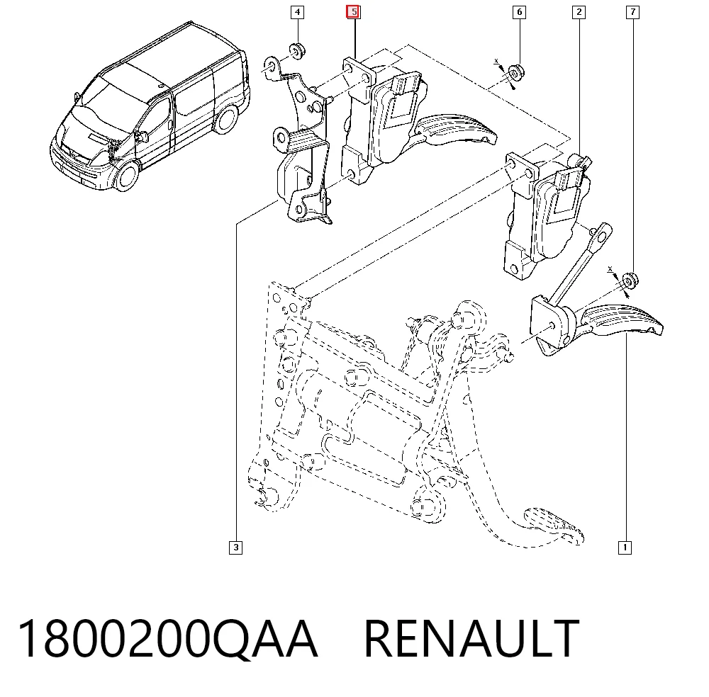 Купити Педаль газу Opel Vivaro A F7
