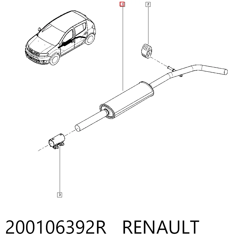 Глушник, центральна частина BS200115 Bosal