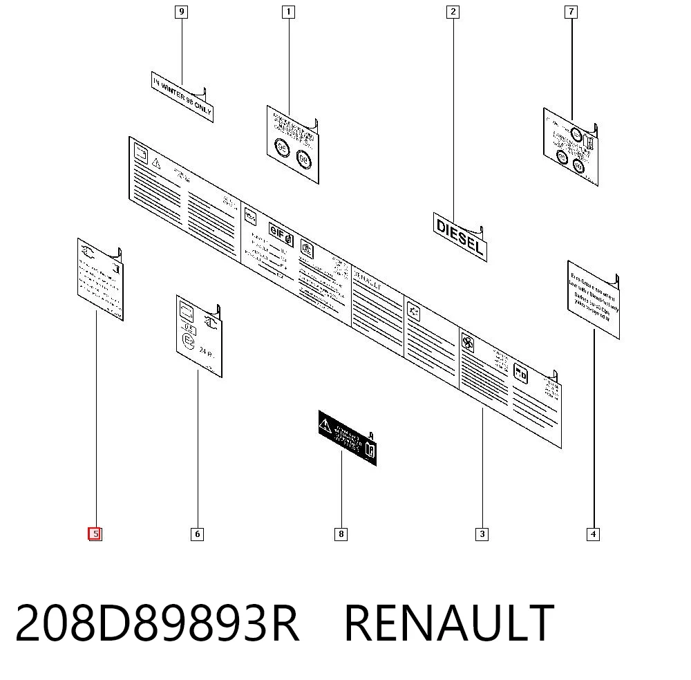208D89893R Renault (RVI)