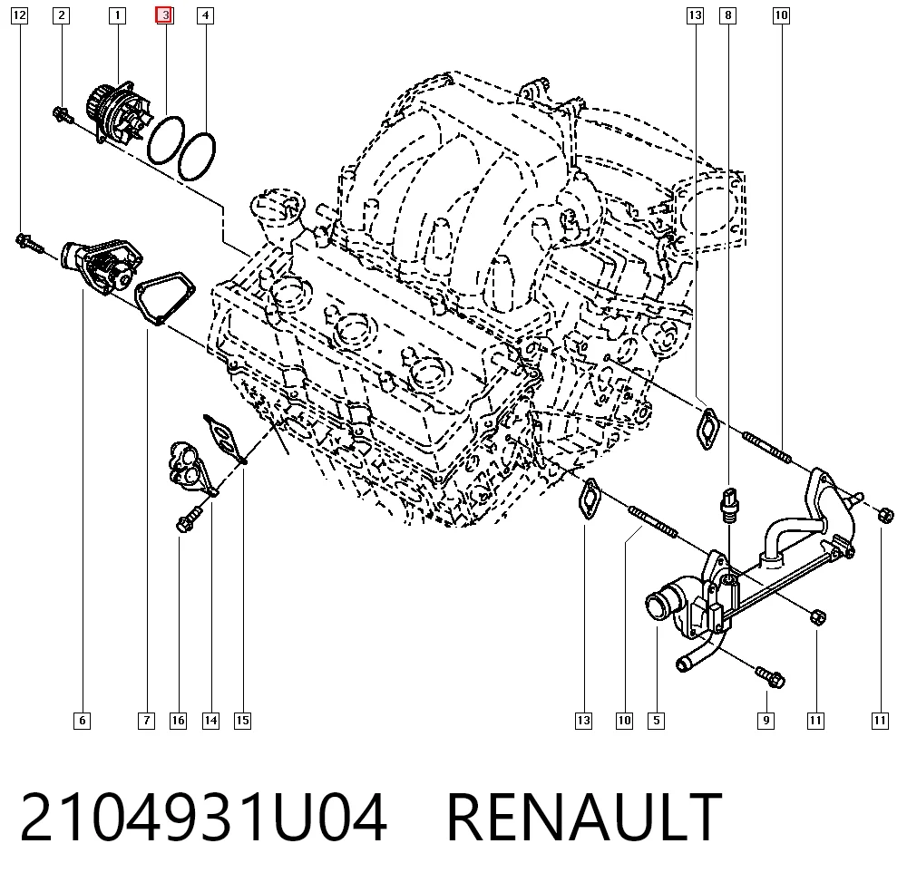 Купити Прокладка дросельної заслінки Volkswagen Touareg II 7P5, 7P6