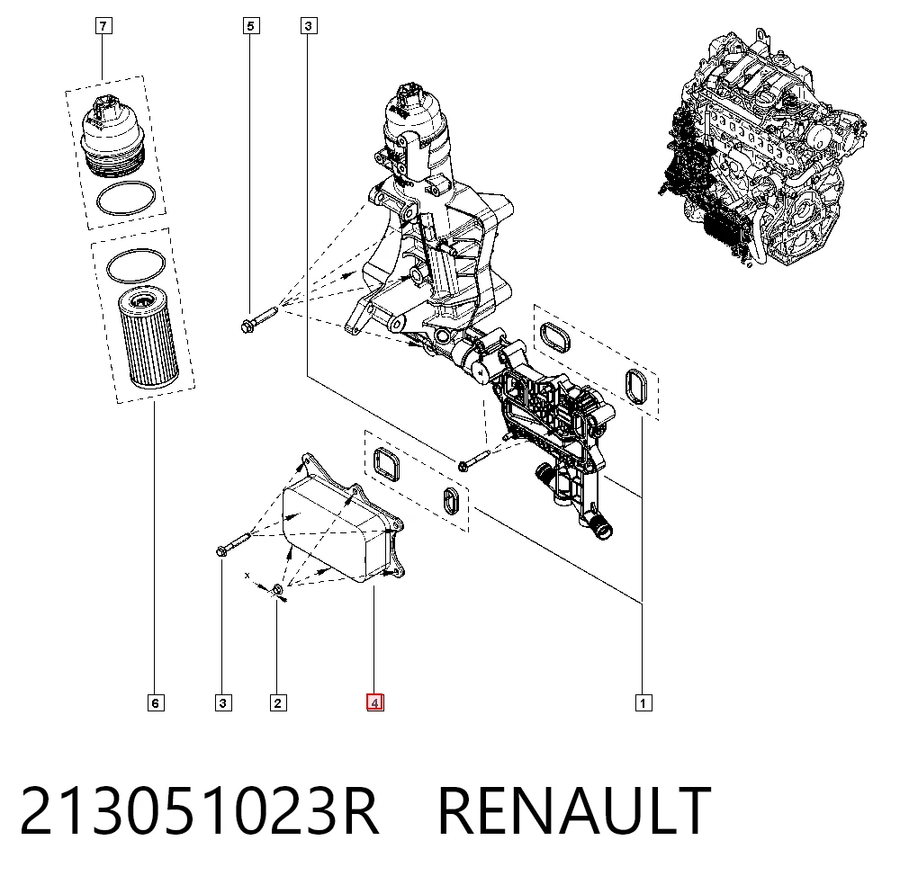 Купити NRF31863 NRF Радіатор масляний (холодильник), під фільтром