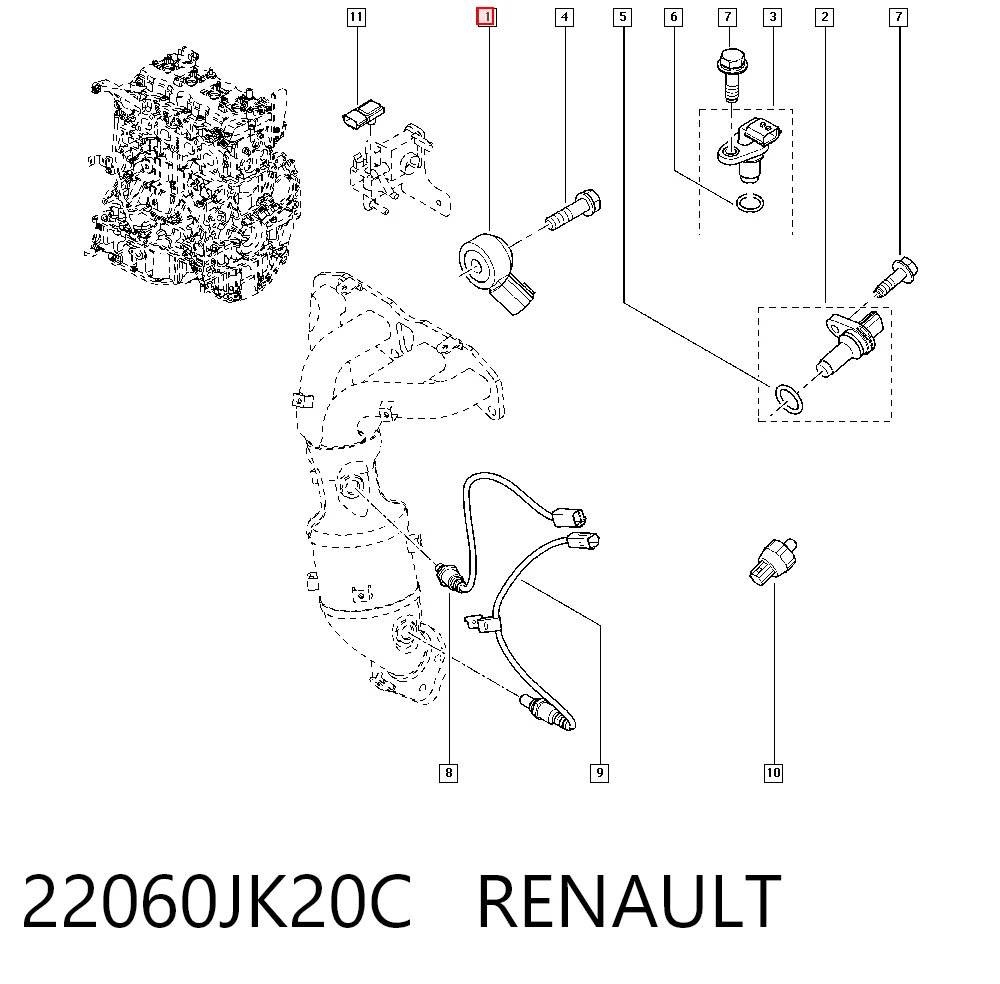 Датчик детонації на Infiniti Q50  V37