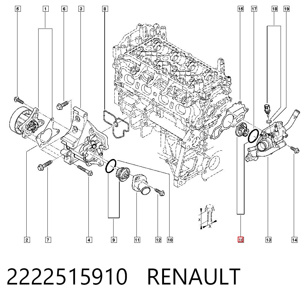 2222515910 Renault (RVI) Авто термостат