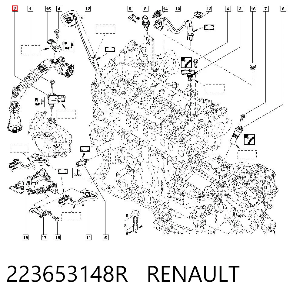  МАП Сенсор Renault Kangoo 2