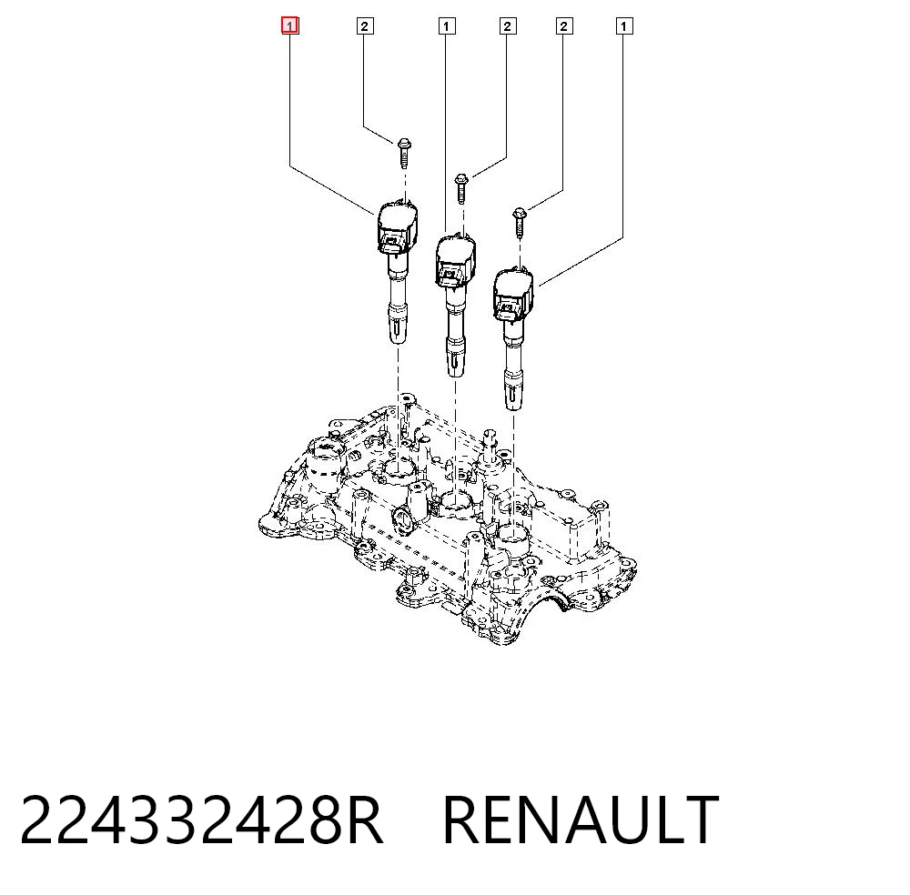 224332428R Renault (RVI) Котушка запалювання