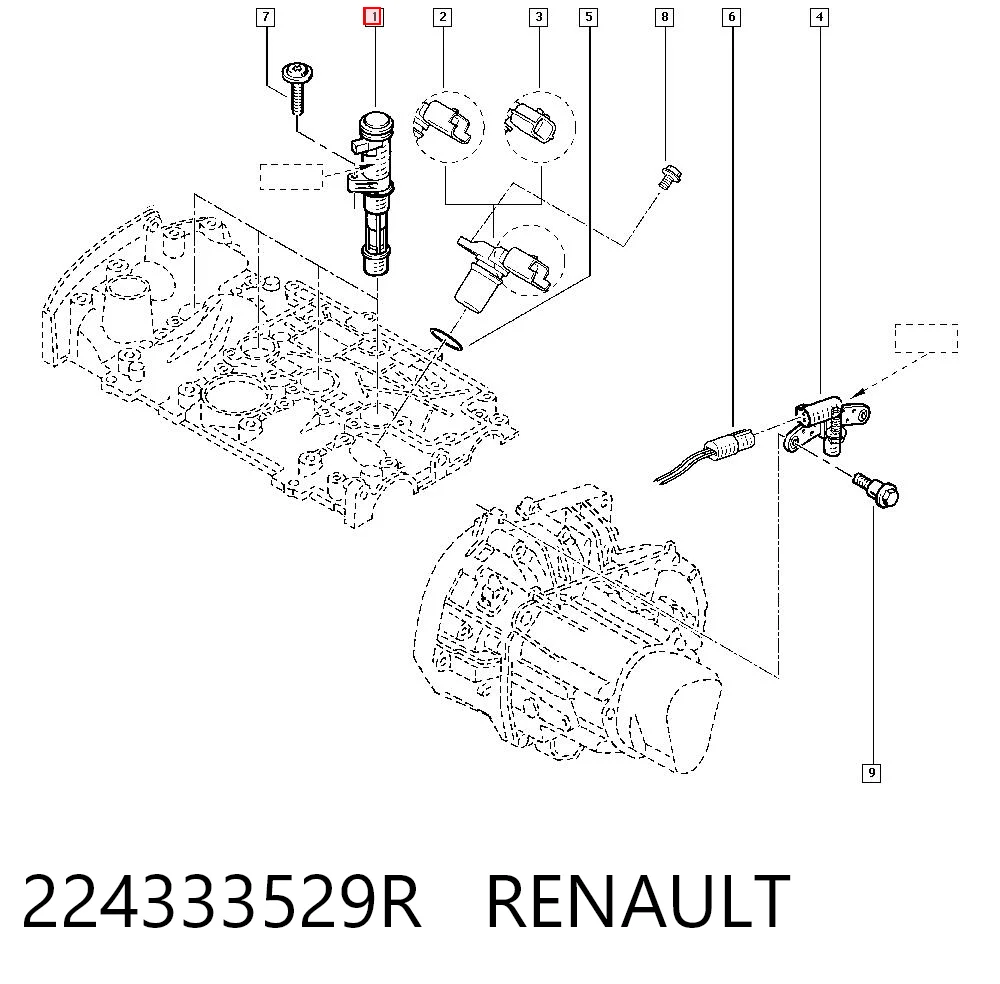 224333529R Renault (RVI) Котушка запалювання