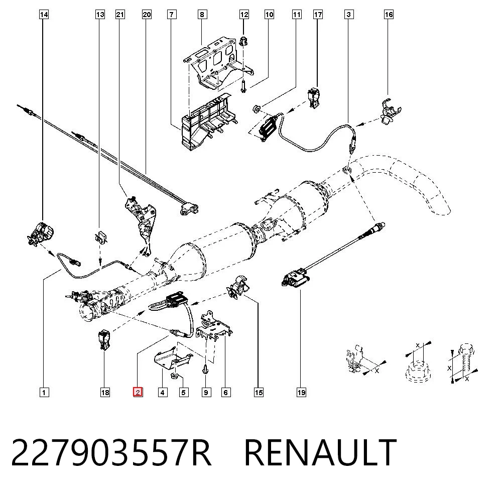 227903557R Renault (RVI) Датчик оксидів азоту NOX, передній