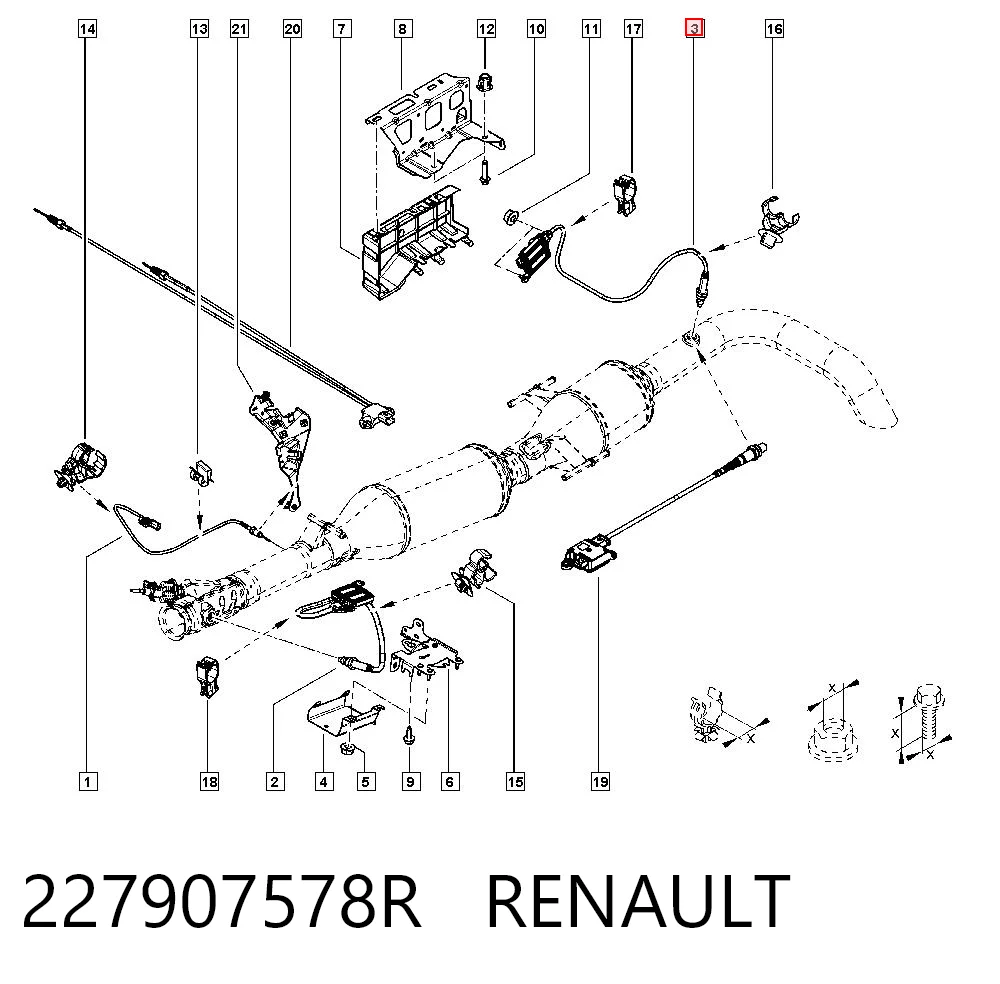 227907578R Renault (RVI) Датчик оксидів азоту NOX