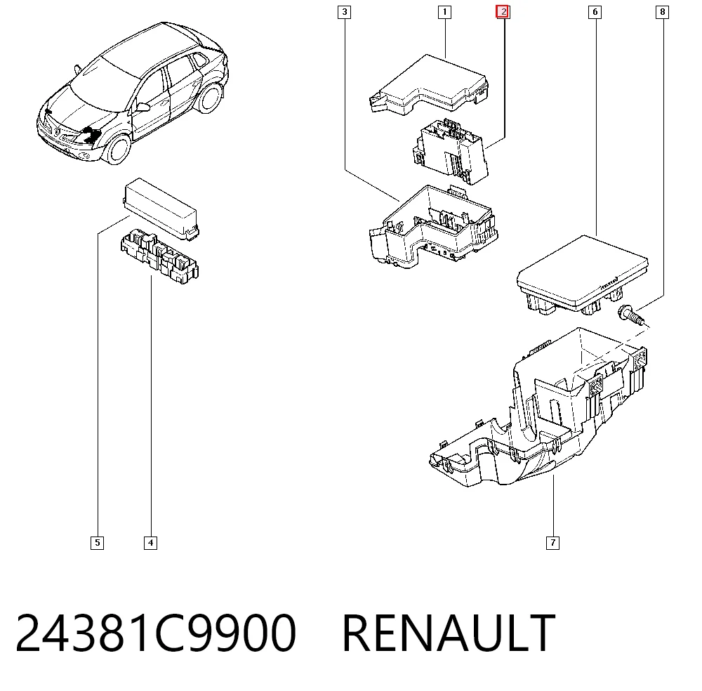 Коробка запобіжників Nissan Navara NP300 III пікап (D40) (2004 - 2015) ціна, від 12.67 USD