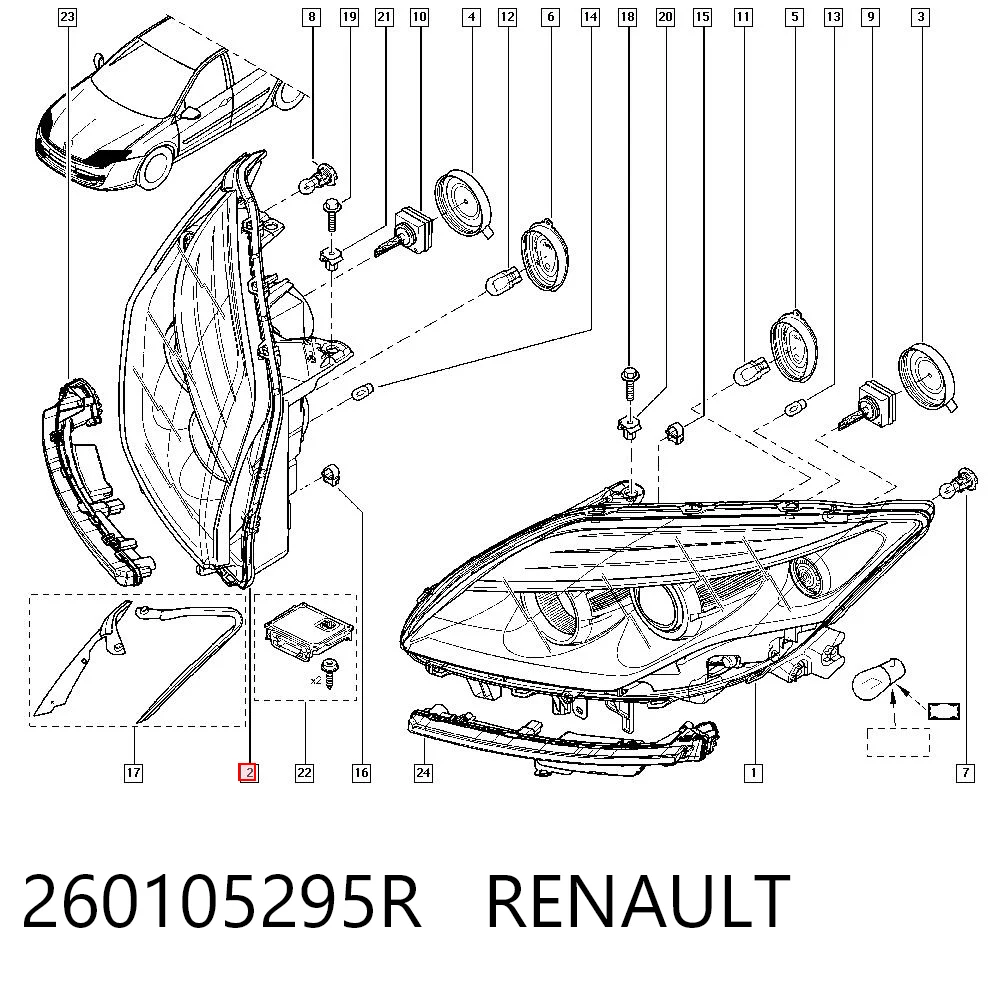 Фара правая VALEO 44540 ціна, від 720.70 USD
