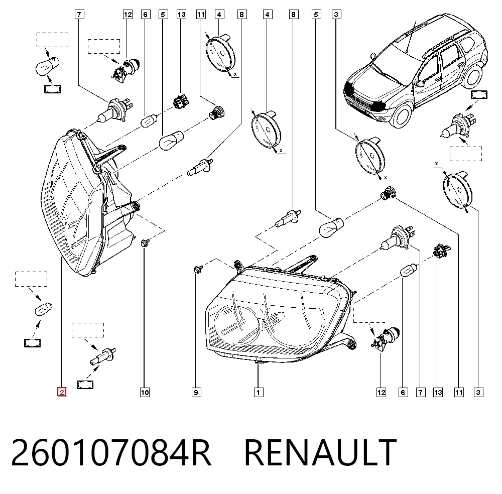 Фара правая AND 30945220 ціна, від 135.39 USD