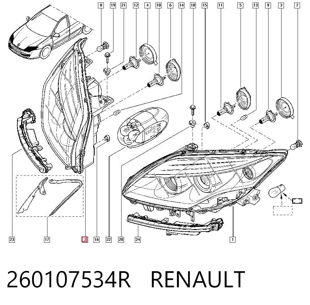 Фара правая VALEO 44536 ціна, від 289.28 USD