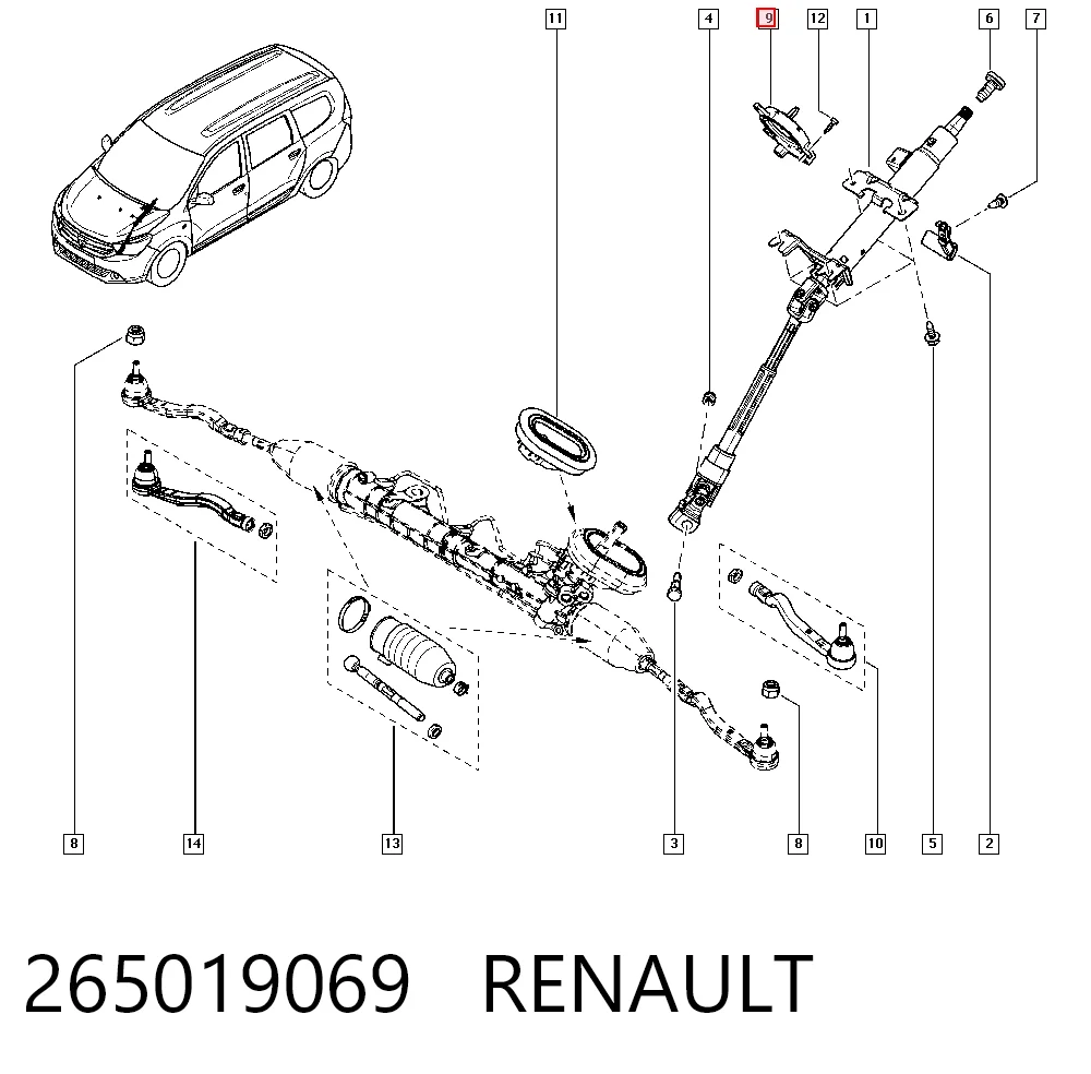 265019069 Bosch Датчик керма