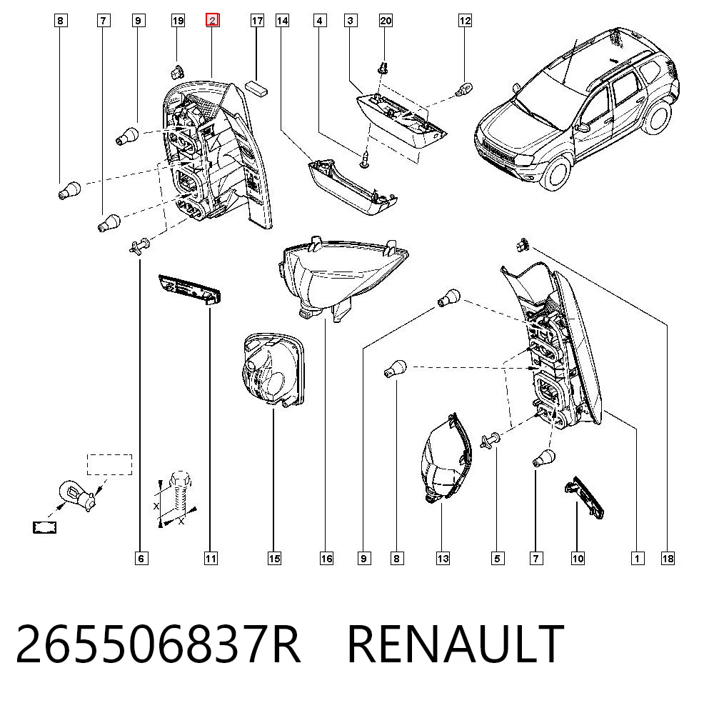 Задні ліхтарі AND 30945156 ціна, від 53.30 USD