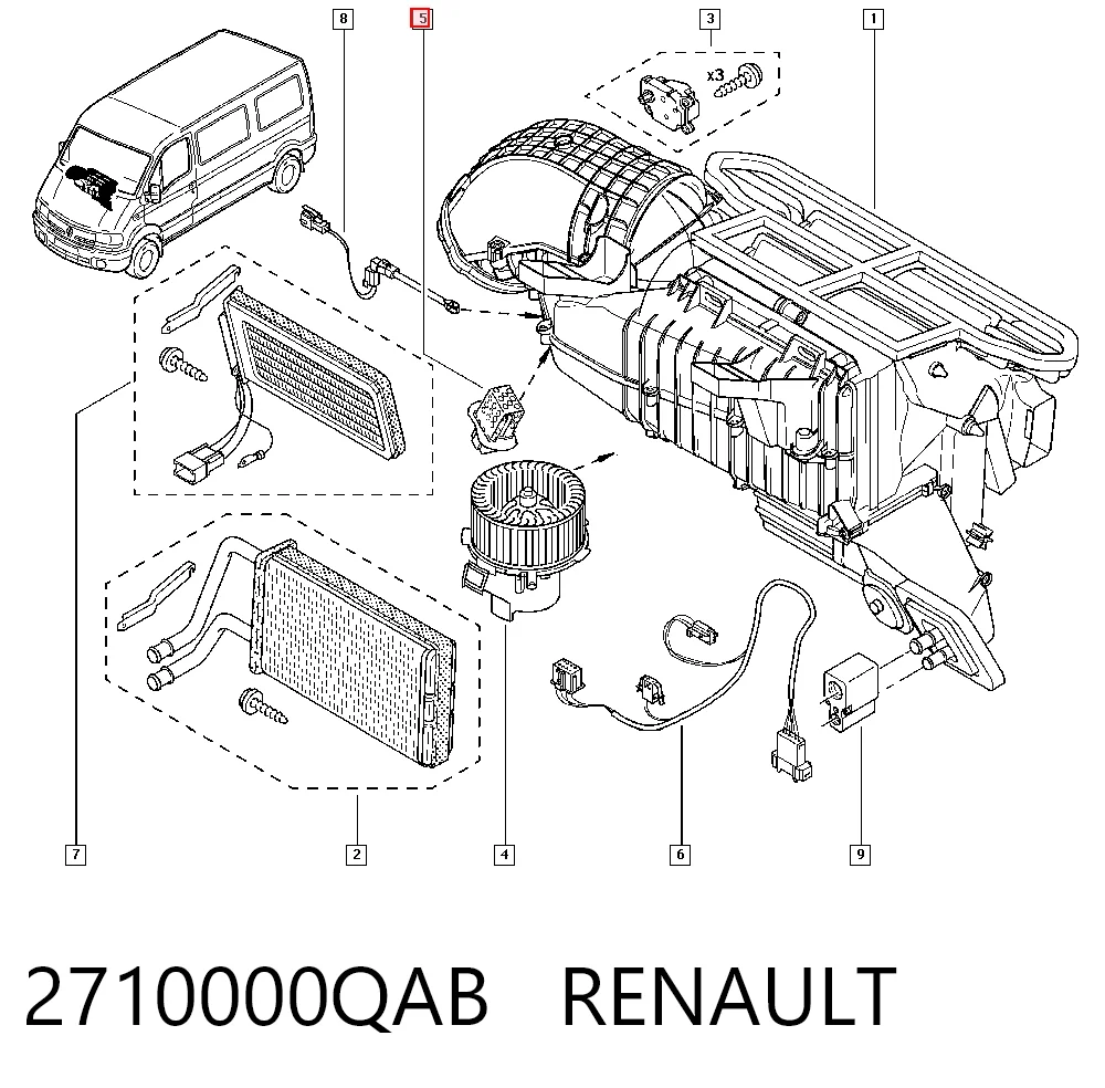 2710000QAB Renault (RVI) Регулятор оборотів пічки