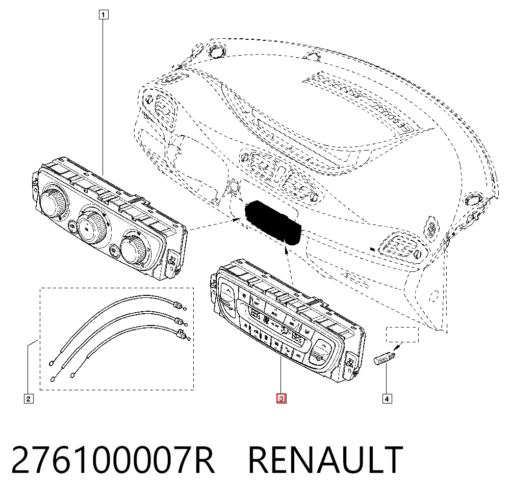 Купити Блок управління кондиціонером Renault Scenic GRAND III JZ0, JZ1